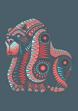 Mexican gorilla alebrije