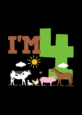 4th Birthday Animals