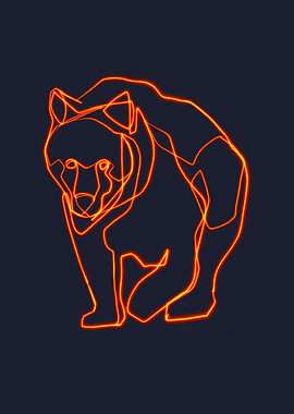 Bear minimal drawing