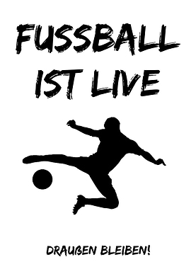 Fussball Wand Schild