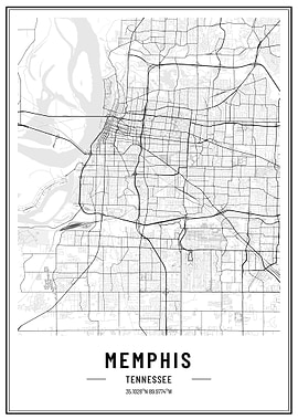 Mepmphis USA map