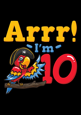 10th Birthday Pirate Capta