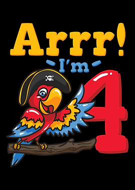 4th Birthday Pirate Captai