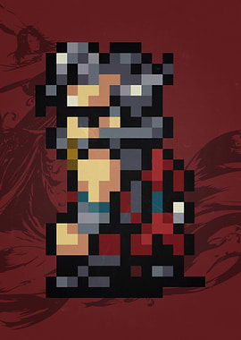 FF X Auron Pixel Sprite