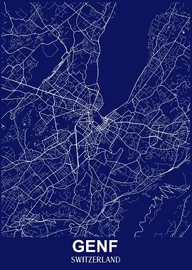 Geneva Map Switzerland