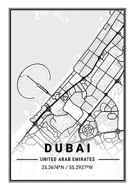 Dubai City Map