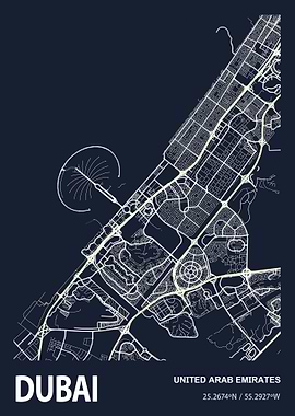 Dubai City Map