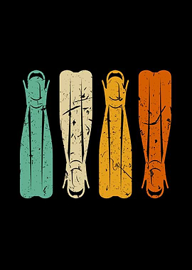 Diving Fins Retro Diver