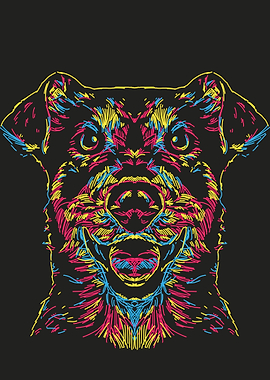 Abstract dog