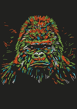 Abstract gorilla