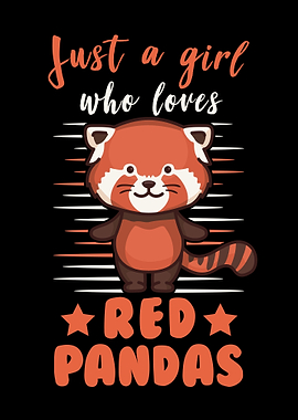 Red Panda Girl Gift