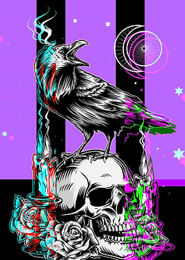 Crow Skull Raven Death