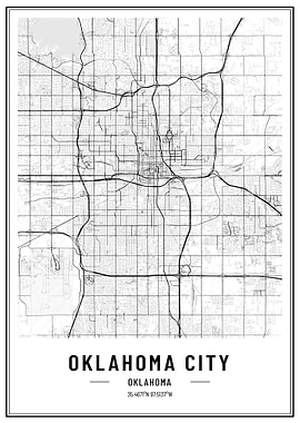 Oklahoma city map usa