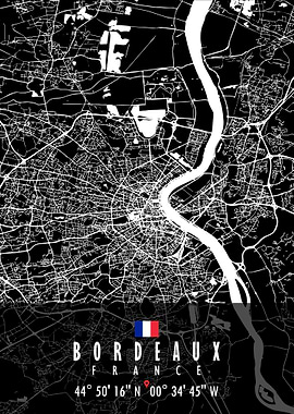 Bordeaux Map France