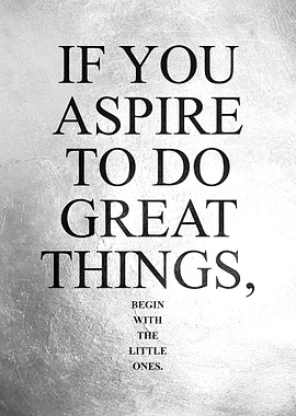 Begin with the little ones