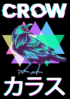 Raven Crow Japanese Kanji