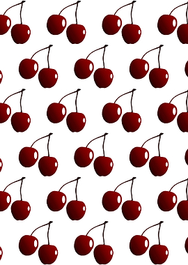 Red Cherries As A Seamless