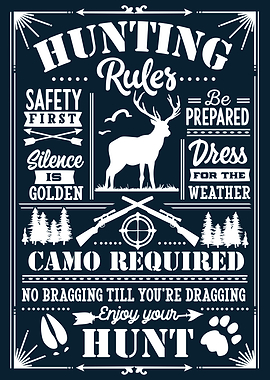 Hunting Rules Vintage