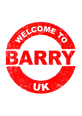 Welcome To Barry UK Stamp