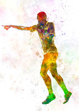 Referee in watercolor