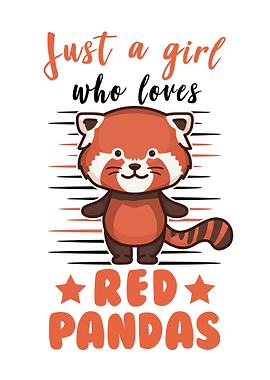 Red Panda Girl Gift