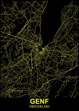 Geneva Map Switzerland