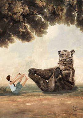 My friend the Yoga Bear