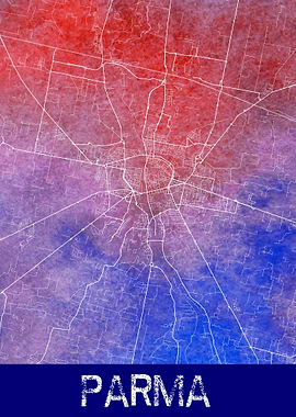 PARMA ITALIA CITY MAP