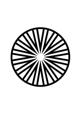 White Geometric Glyph Sign