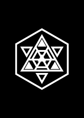 White Sacred Geometry Seal
