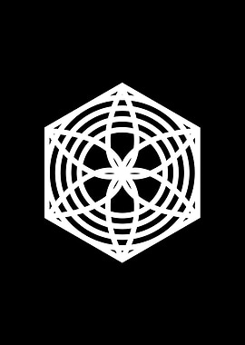 White Sacred Geometry Seal