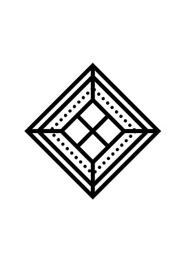 Black Sacred Geometry Rune