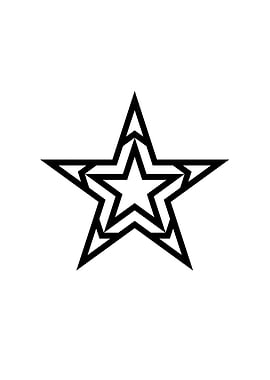 Black Geometric Glyph Rune