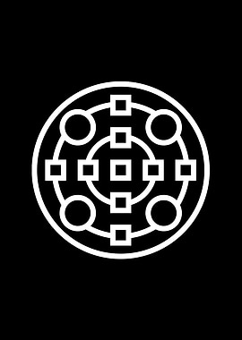 White Glyph Mandala Rune