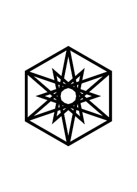 Black Sacred Geometry Rune