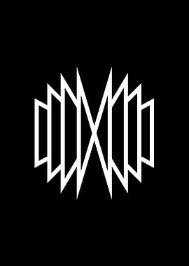 Black and White Glyph Rune