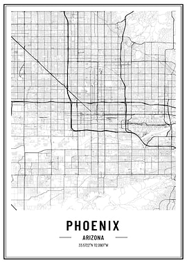 Phoenix usa map