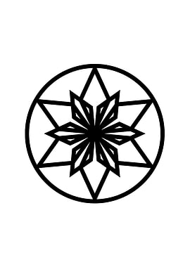 Black and White Glyph Rune