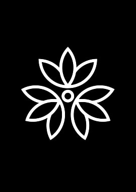 White Glyph Mandala Rune