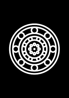 Black Sacred Geometry Rune