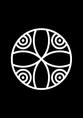 Black Glyph Mandala Rune