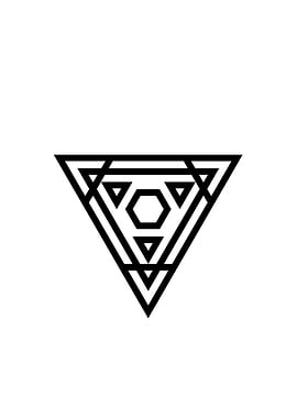 Black Glyph Mandala Rune