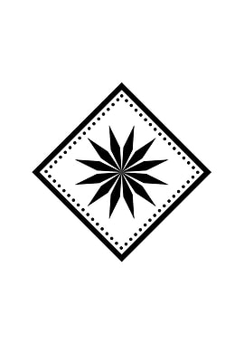 White Glyph Mandala Rune