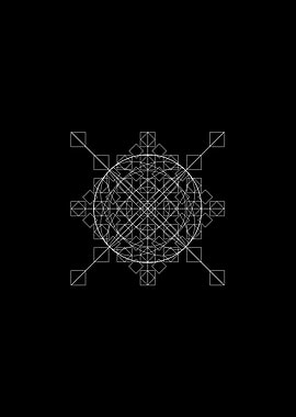 Black Glyph Mandala Rune