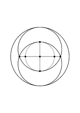 White Geometric Glyph Sign