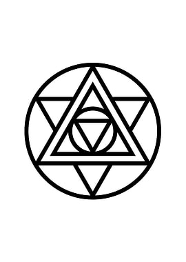 Black Glyph Mandala Rune