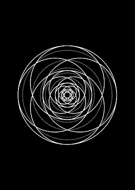 Black Glyph Mandala Rune