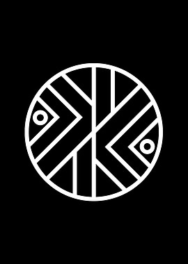 Black and White Glyph Rune