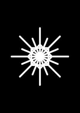 Black Geometric Glyph Rune