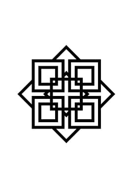 Black Glyph Mandala Rune